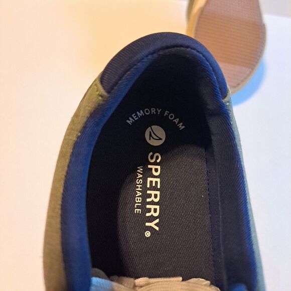 Sperry Unisex Child Harbor Tide Washable Sneaker Olive Green Kids Size 1.5 M US - Picture 14 of 14